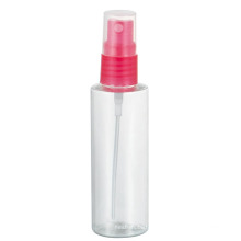 15ml botella de spray rosa de plástico transparente con tapa transparente